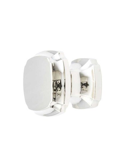 Empire Square Cabinet Knob - 1 3/8 inch x 1 3/8 inch in Polished Nickel.
